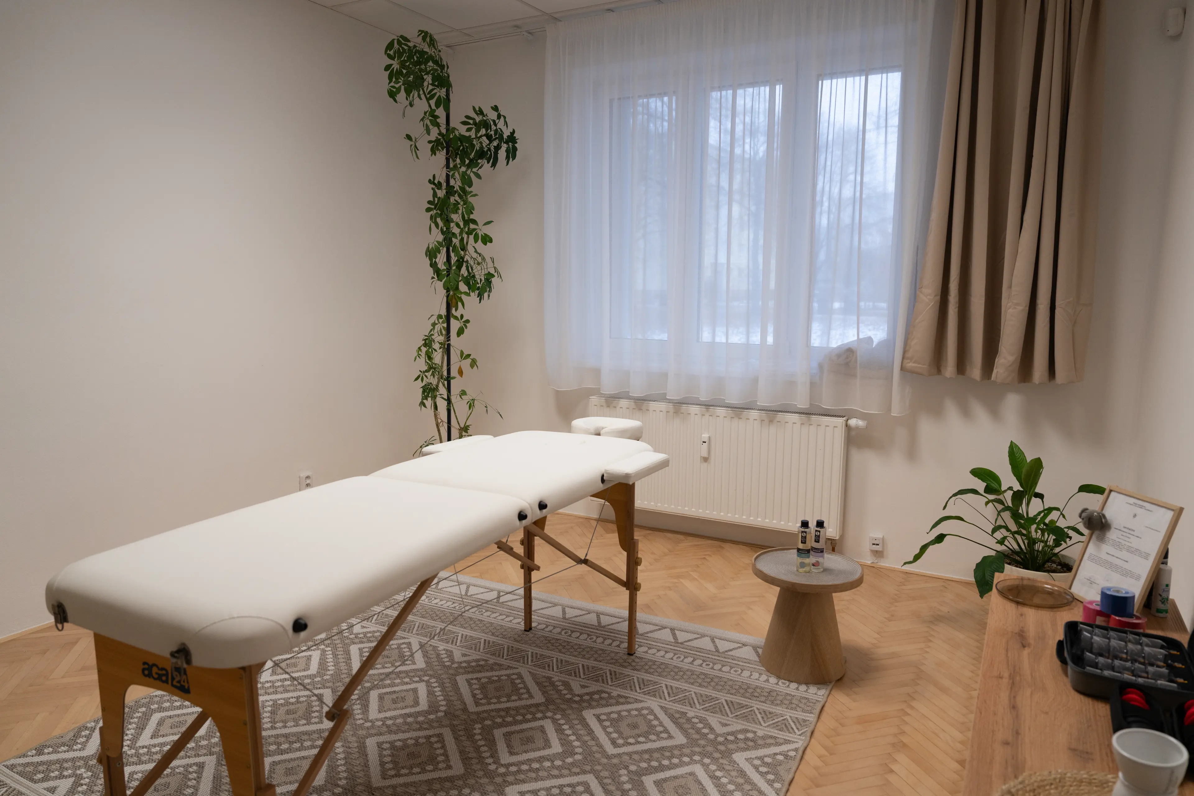 Masérské studio interiér